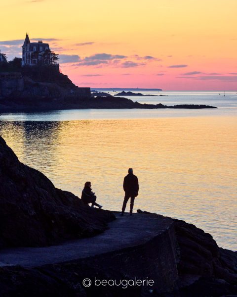 Contre jour à Dinard sur la pointe du Moulinet